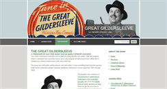 Desktop Screenshot of greatgildersleeve.com